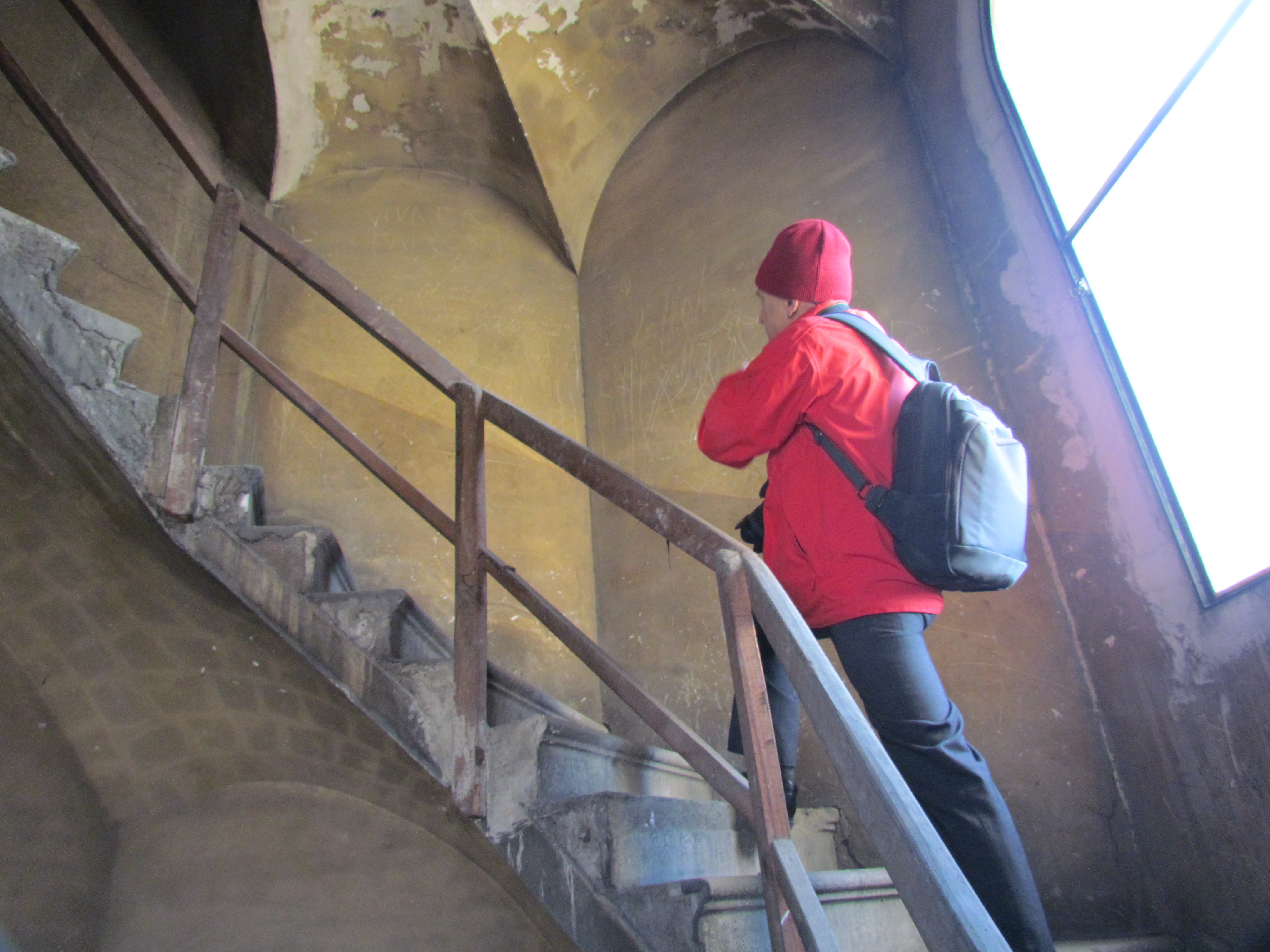 Escalera interior de campanario