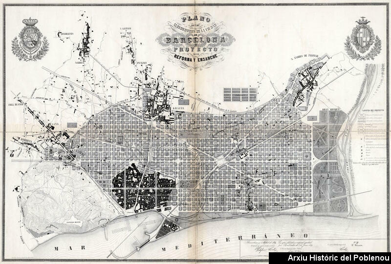 11811 Plànol de Barcelona 1861