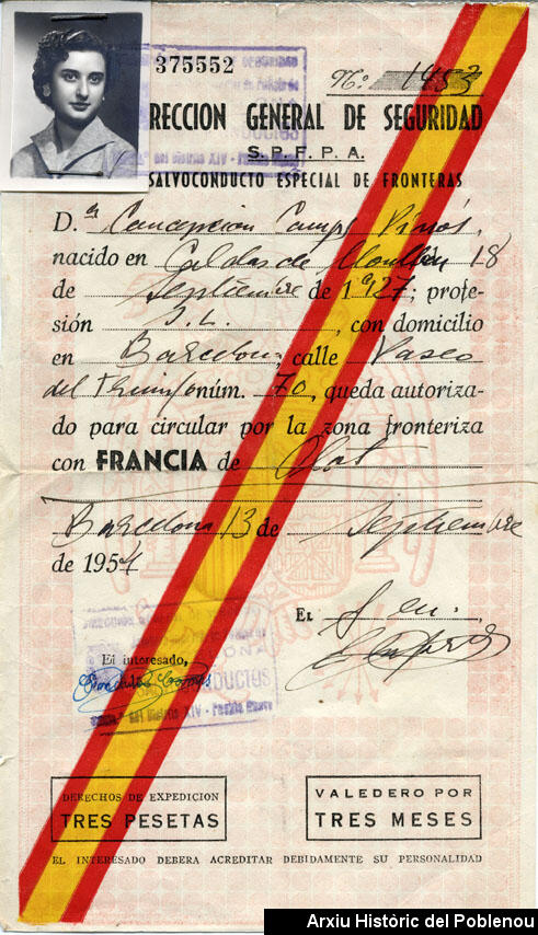 07893 Salvoconducto 1954
