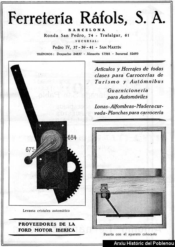 00755 Ferretería Ráfols 1931