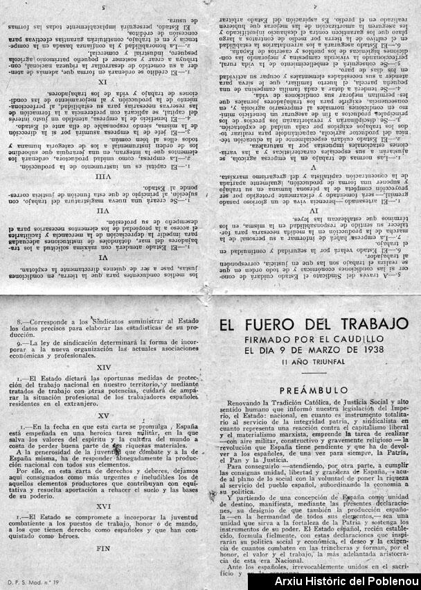 06716 Fuero del Trabajo 1938