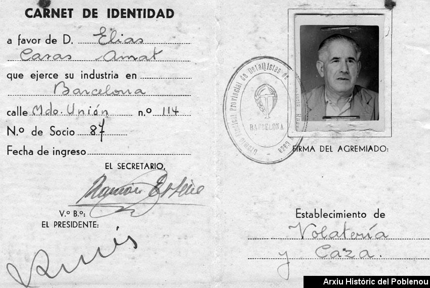 08378 Carnet de Volatería y caza 1951