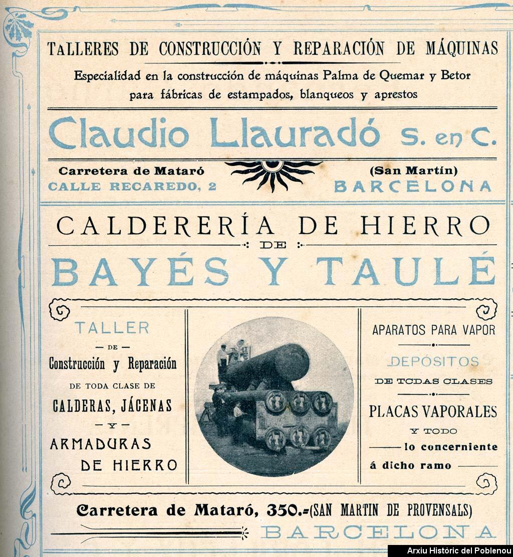 10147 Llauradó+Bayés y Taulé 1905