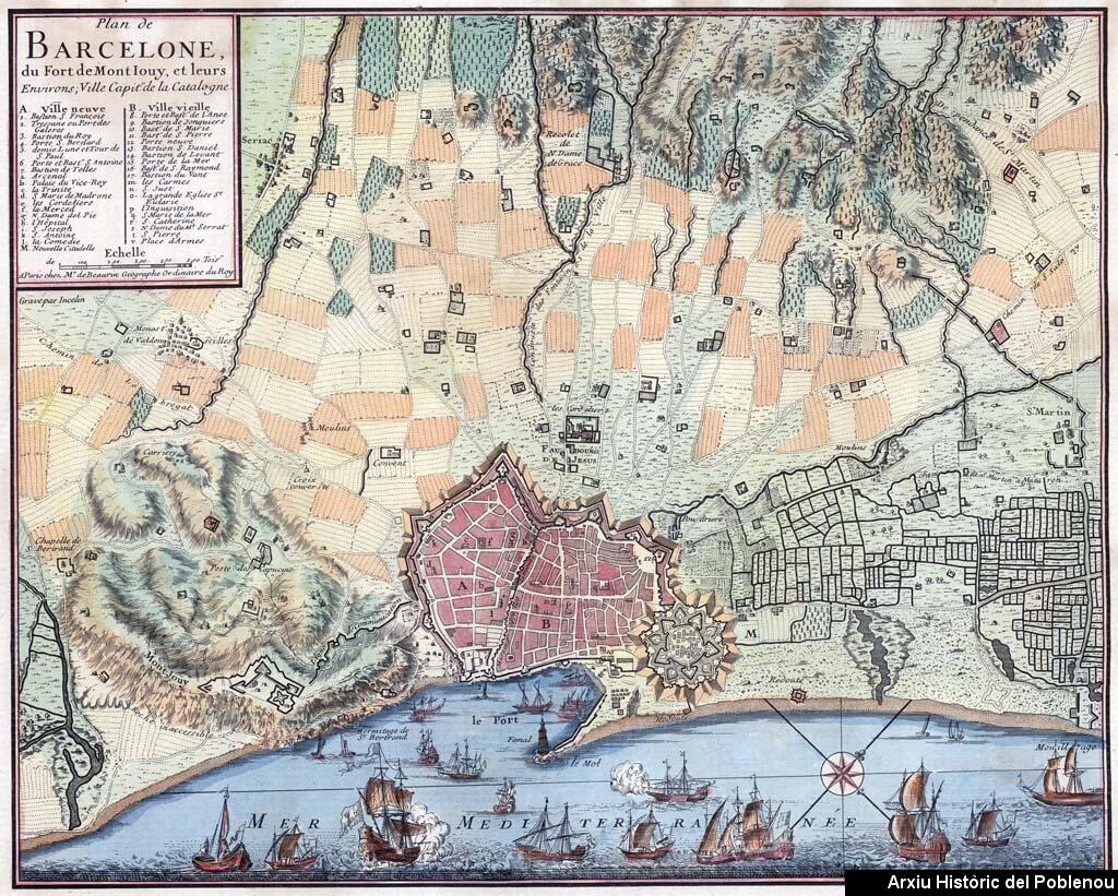 11807 Plànol de Barcelona 1715