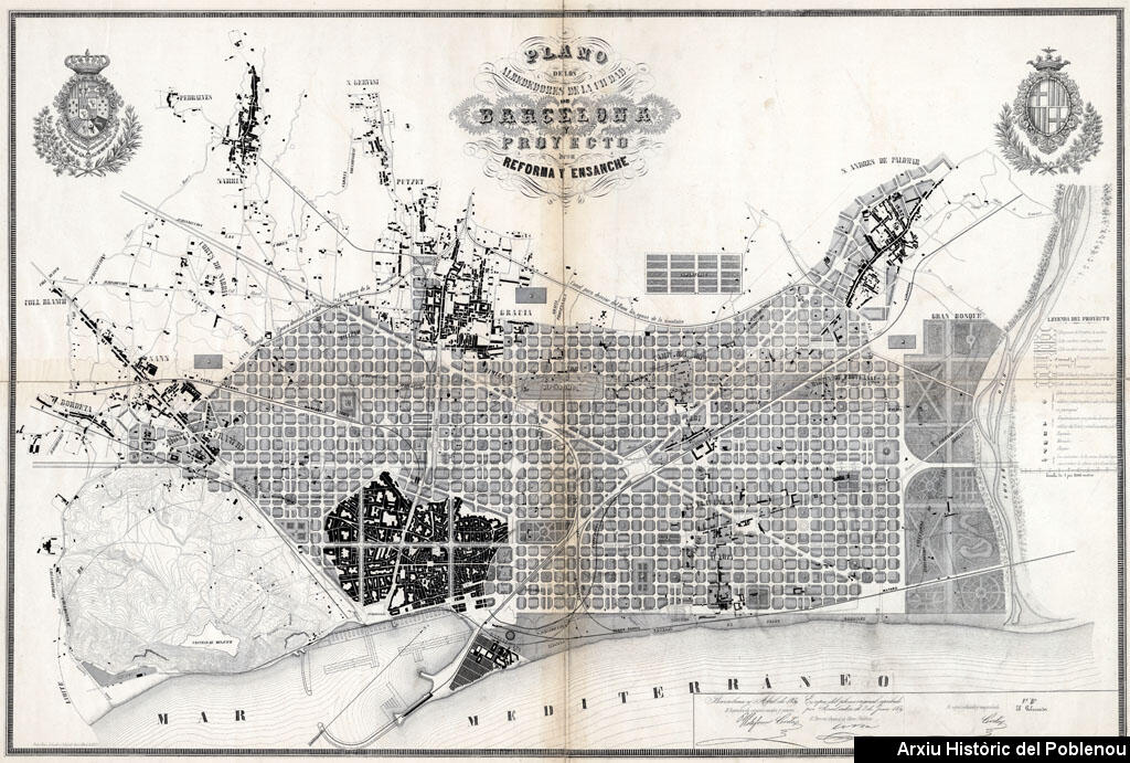 11811 Plànol de Barcelona 1861