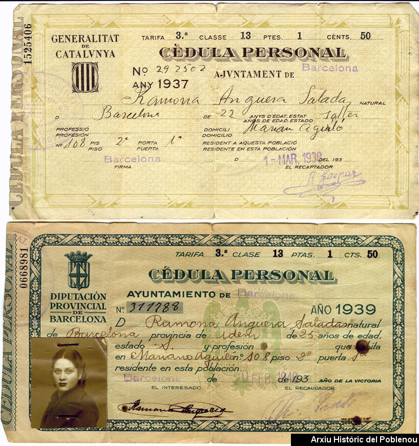 13768 Cèdula personal 1938