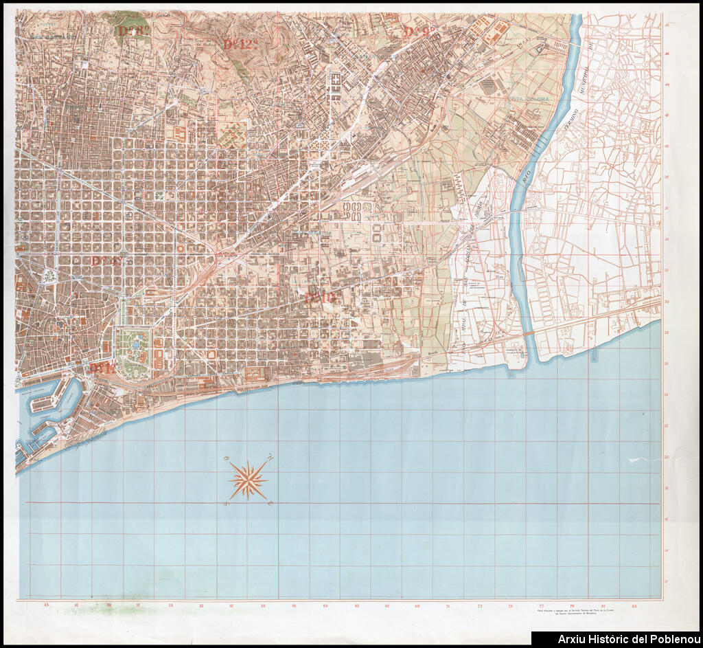 14107 Plànol Barcelona 1958