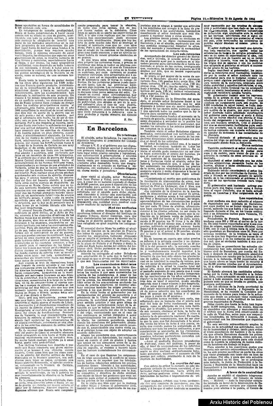 14454 La Vanguardia 1914