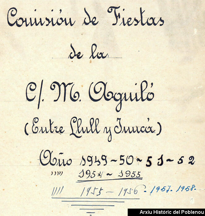 15500 Actes M. AGUILO 1949-1958