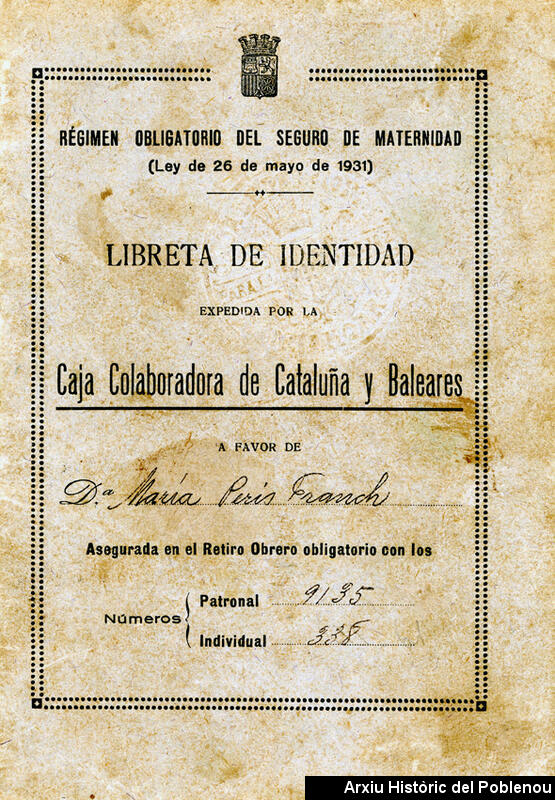 15723 seguro de maternidad 1931 - còpia