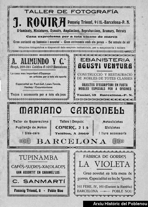 16883 Publicitat Club Deportiu Júpiter 1918