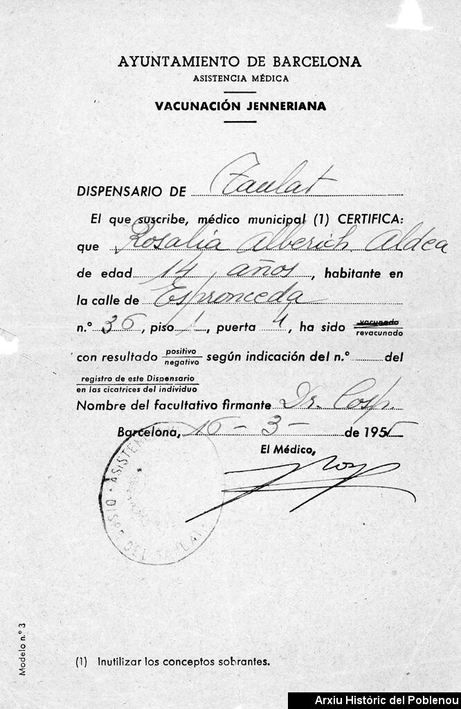 17825 Vacunació jenneriana 1955