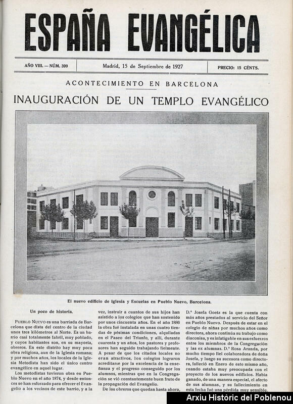 17884 Protestants Poblenou 1927