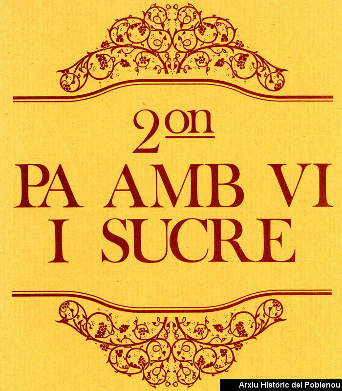 19873 Pa amb vi i sucre 1973