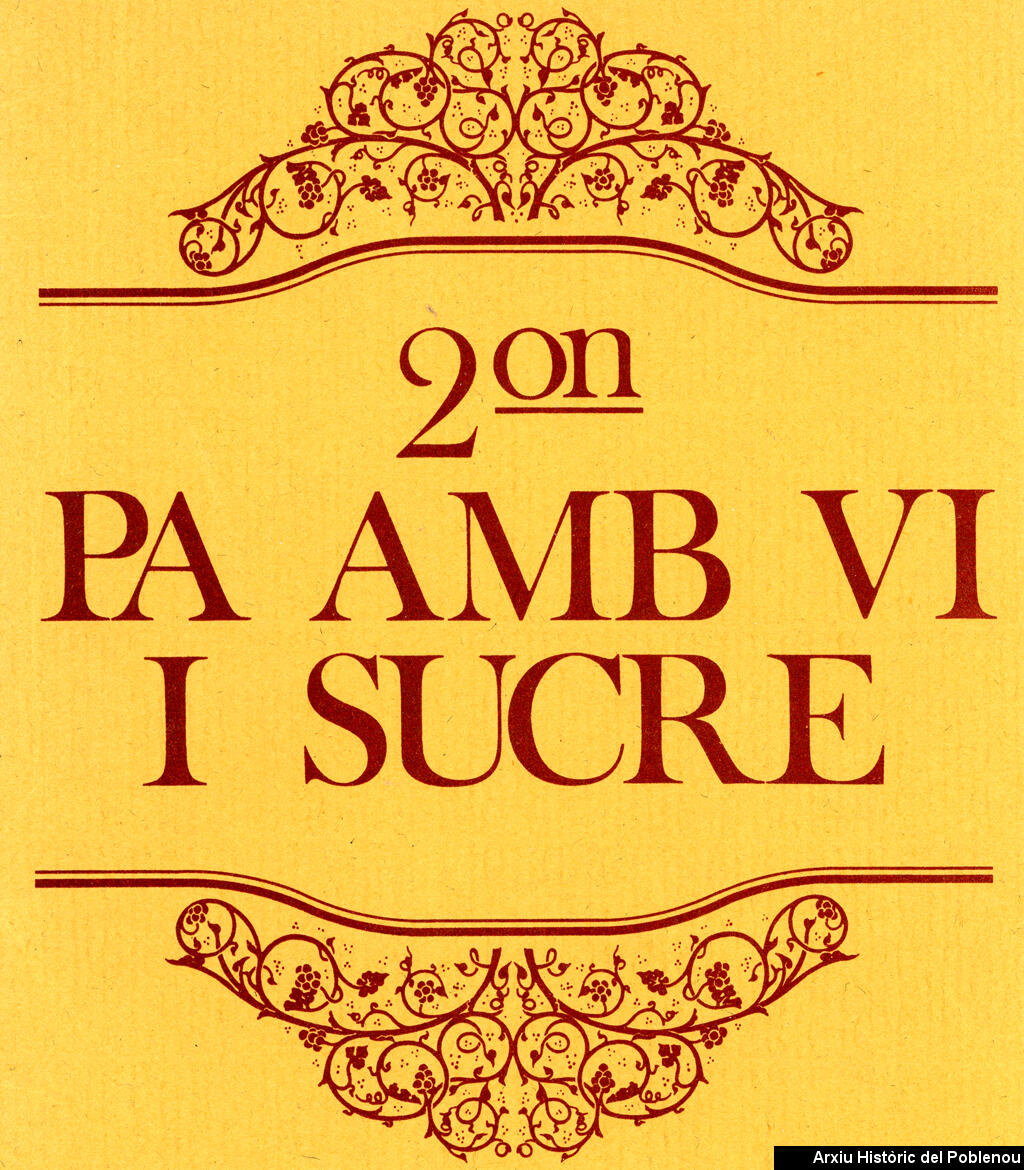 19873 Pa amb vi i sucre 1973