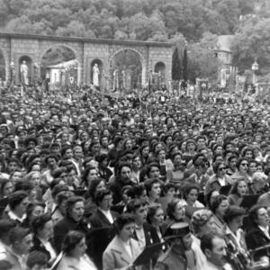 20521 Trobada orfeons a Montserrat 1956