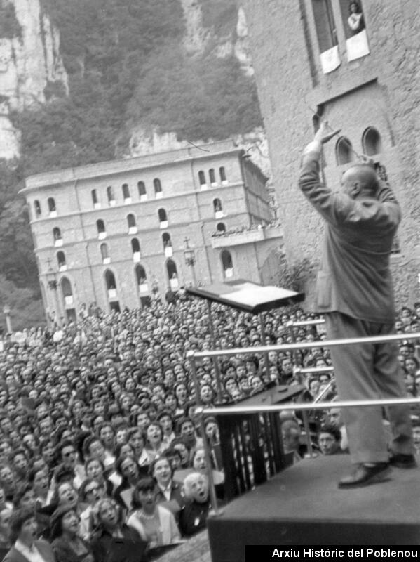 20522 Trobada orfeons a Montserrat 1956