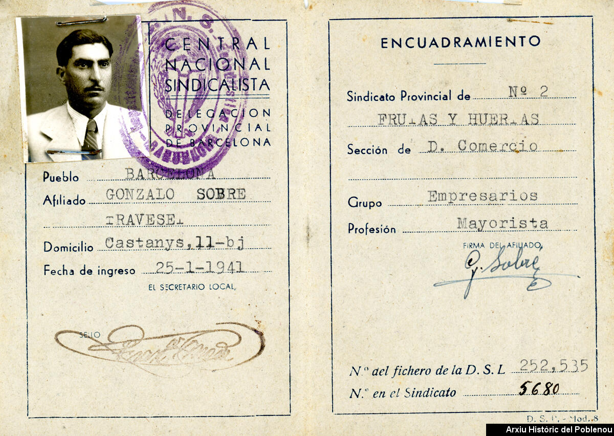 20907 Central Nacional Sindicalista 1941