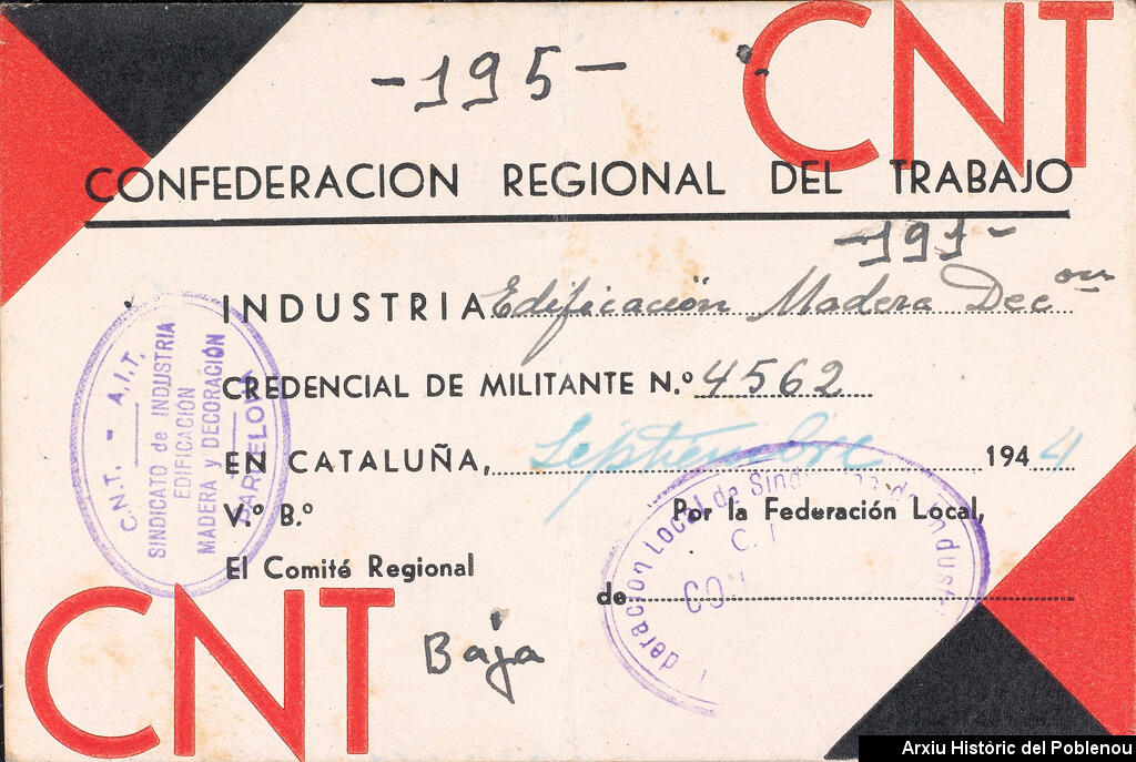 21602 Carnet CNT 1944