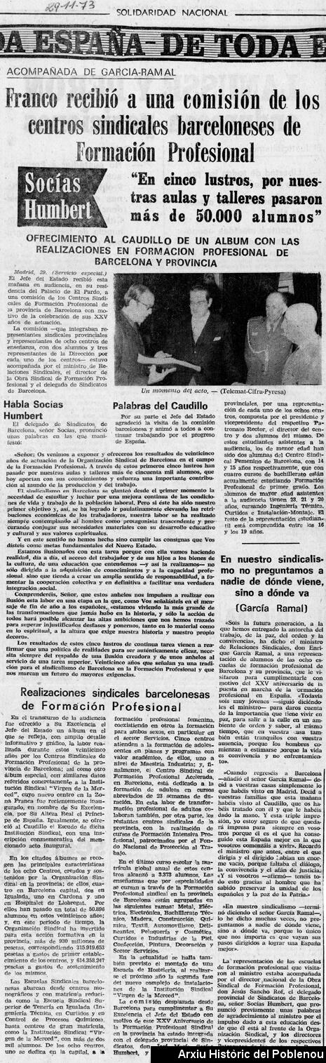 24107 CENTRO SINDICAL FORMACION PROFESIONAL FEMENINA 1973