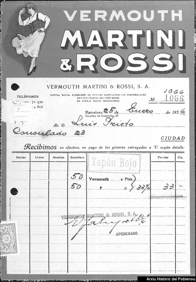 24535 MARTINI ROSSI 1936