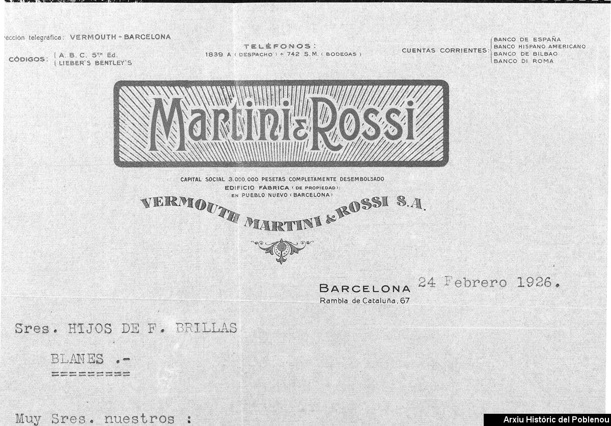 24536 MARTINI ROSSI 1926