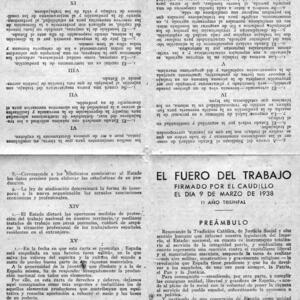 06716 Fuero del Trabajo 1938