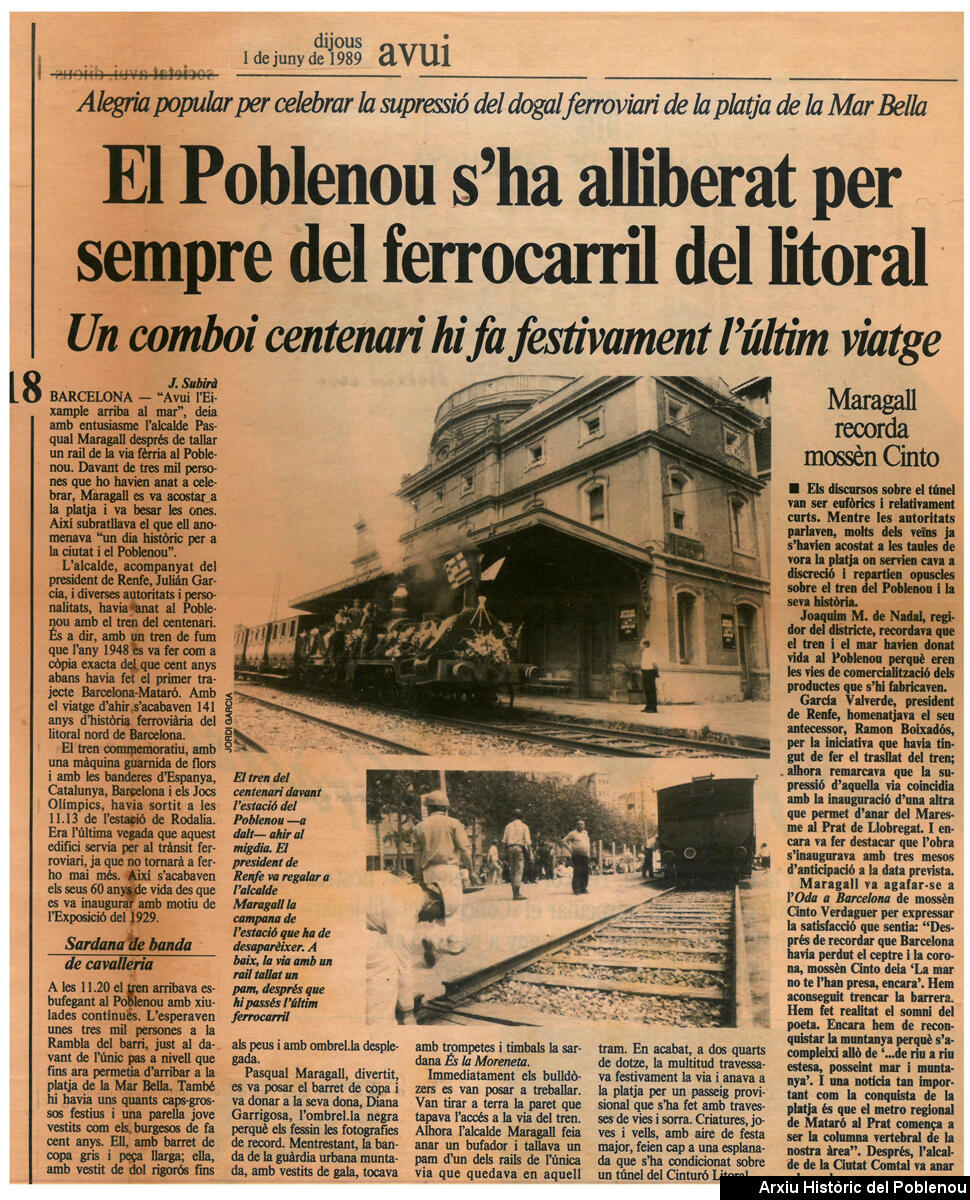 24774 Poblenou alliberat del tren 1989