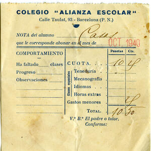 08056 Alianza Escolar 1940