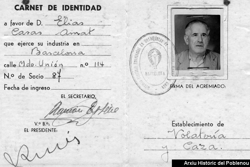 08378 Carnet de Volatería y caza 1951