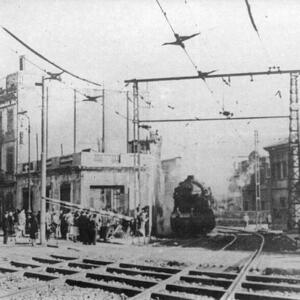 02959 Pas a nivell Icària 1948