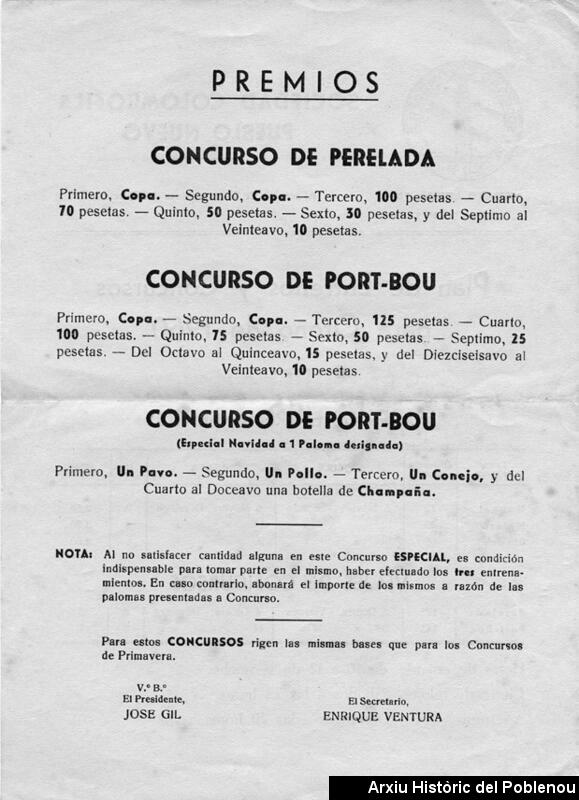 04734 Societat Colombòfila 1960