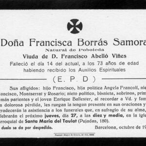 11906 Enterrament Francisca Borrás 1949