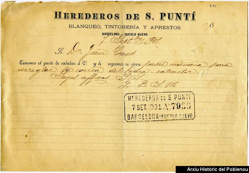 00716 Herederos S Puntí 1901
