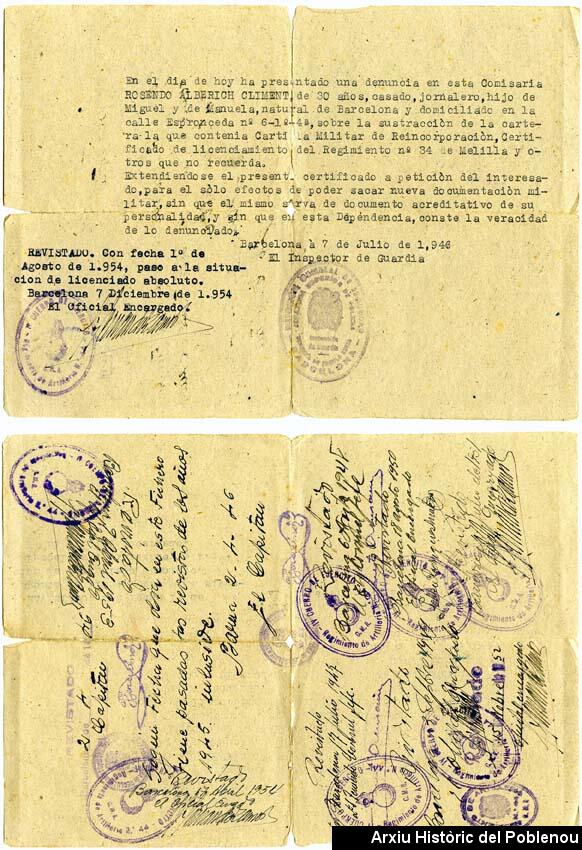 00718 Cartilla militar substituta 1946