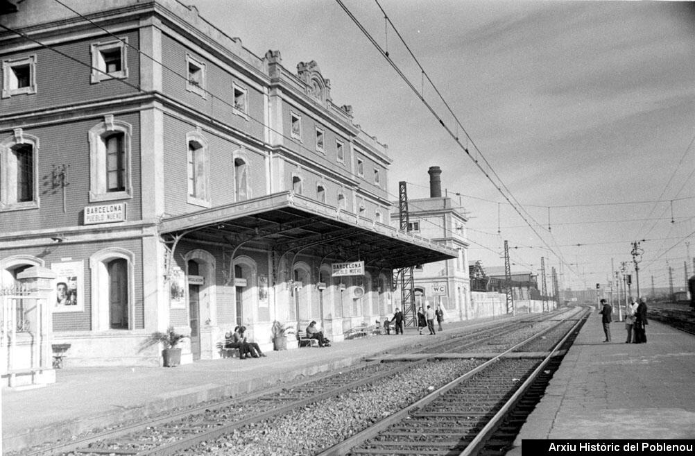 05954 Estació de tren Poblenou 1979