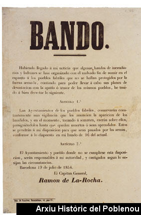 07243 Bando de Ramon de La Rocha 1854