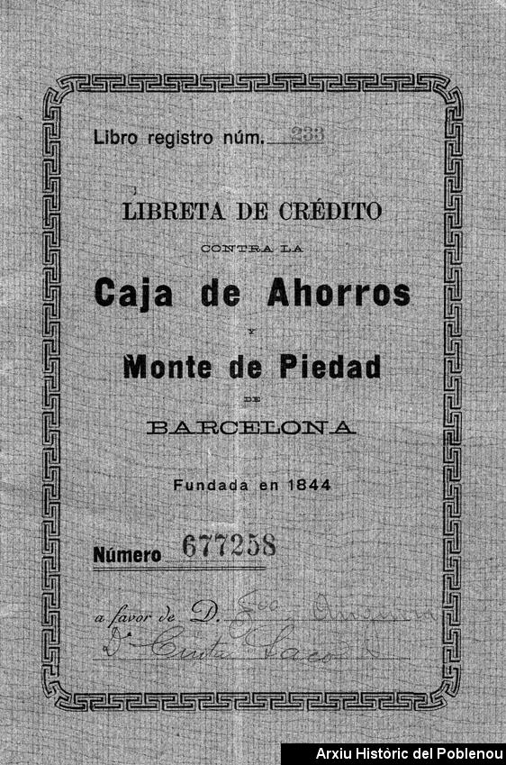 08473 Llibreta Caja de Ahorros 1939