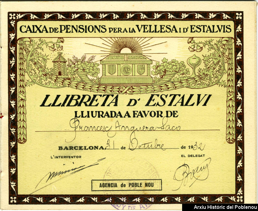 08913 Llibreta d'estalvi 1932