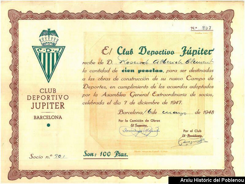 14032 Club Deportivo Júpiter 1948