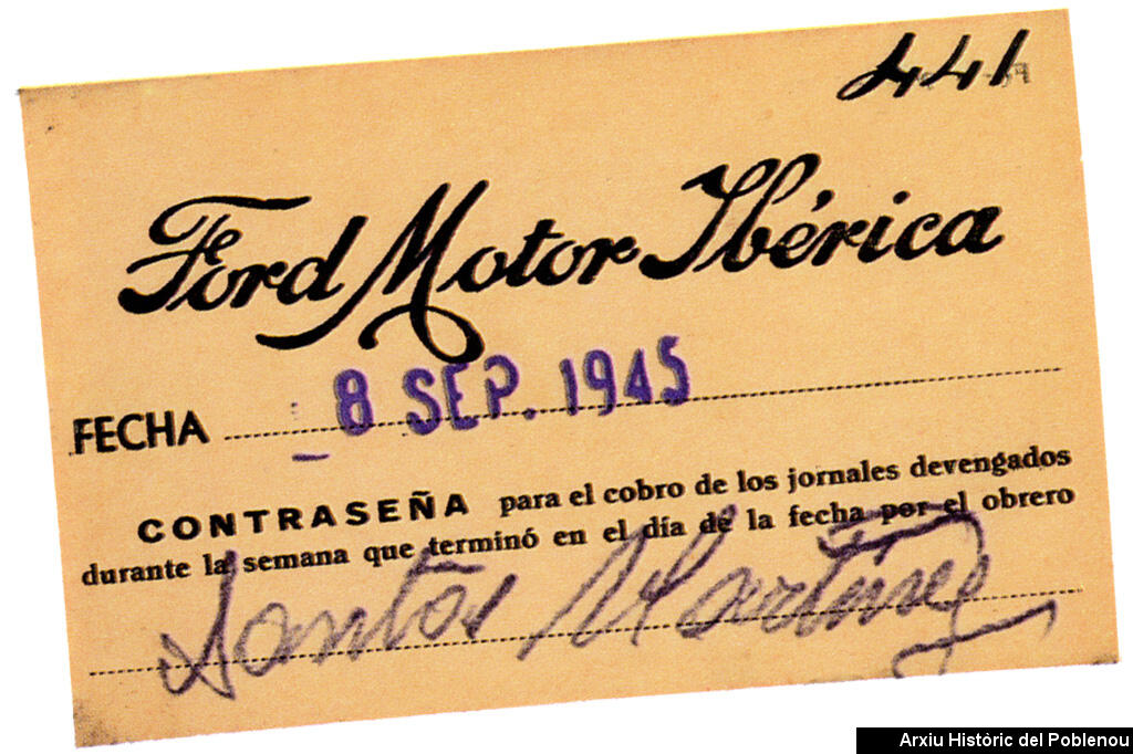 14895 Ford Motor Ibérica 1945