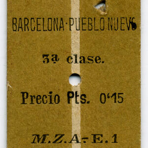 15379 Bitllet MZA 1928