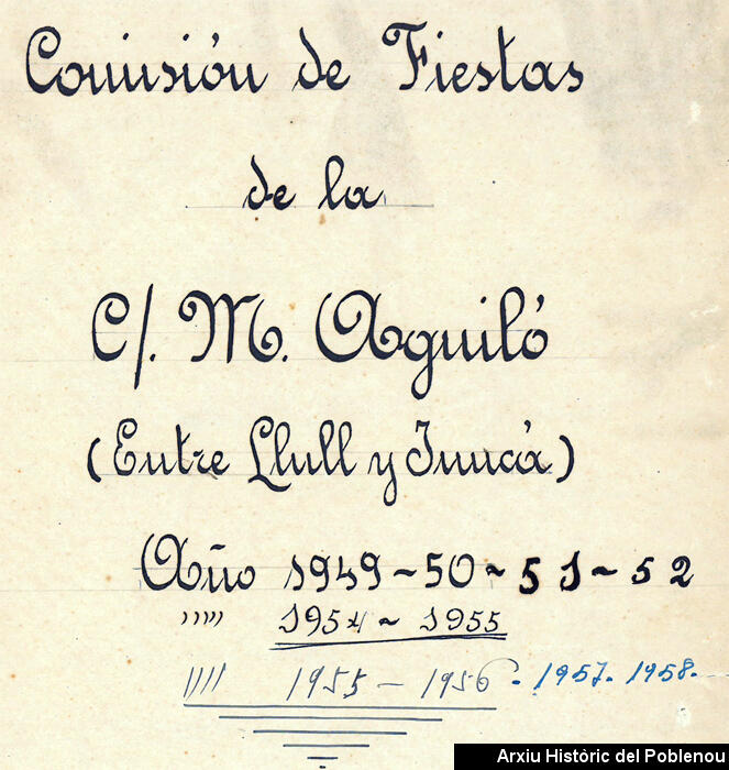 15500 Actes M. AGUILO 1949-1958
