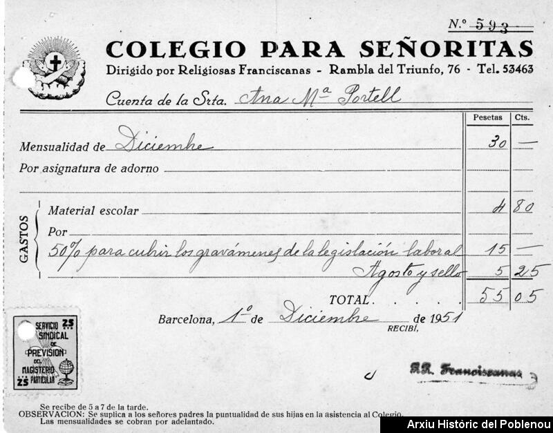 16193 Colegio para señoritas 1951