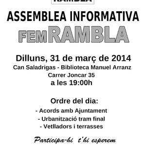 0601. FEM RAMBLA. Març 2014