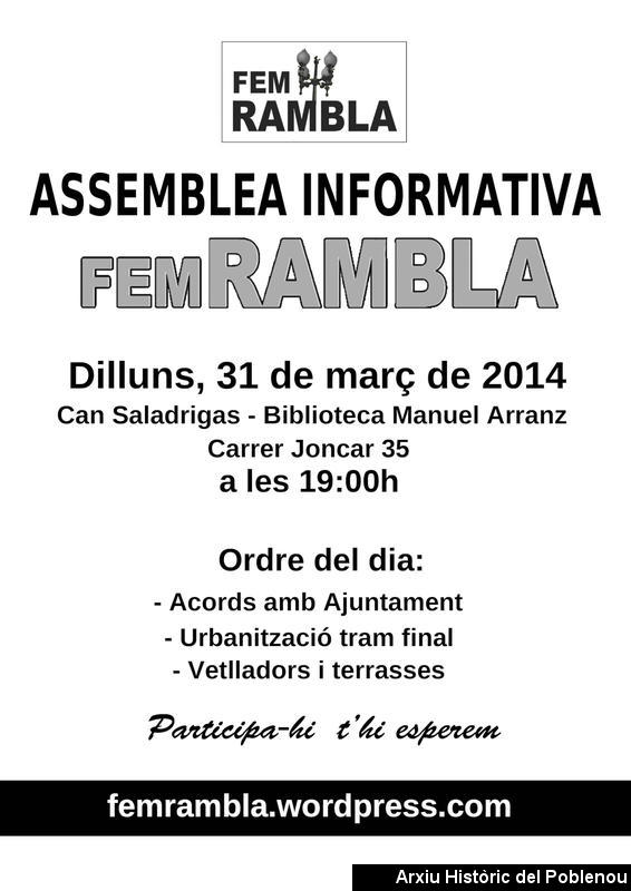 0601. FEM RAMBLA. Març 2014