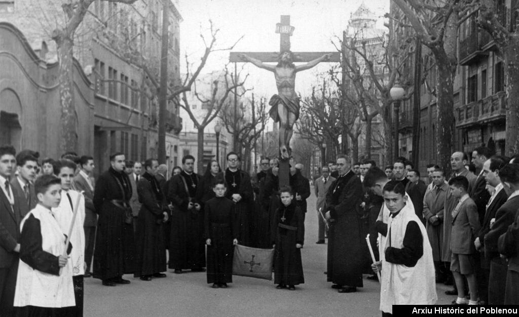 17477 Processó del Via Crucis 1955