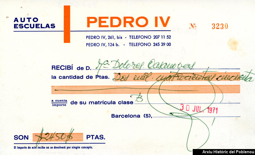 17482 Autoescola PEDRO IV 1971