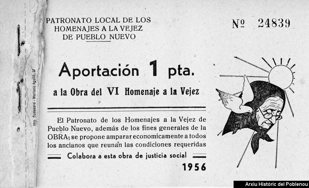 17483 Homenaje a la vejez 1956