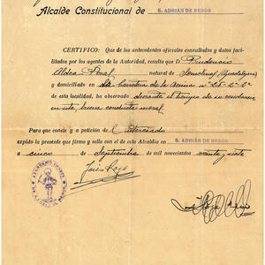 17852 Certificat de bona conducta 1927